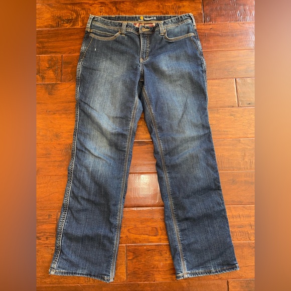 Carhartt Denim - Carhartt Relaxed Fit Flannel Lined Woman’s Size 14